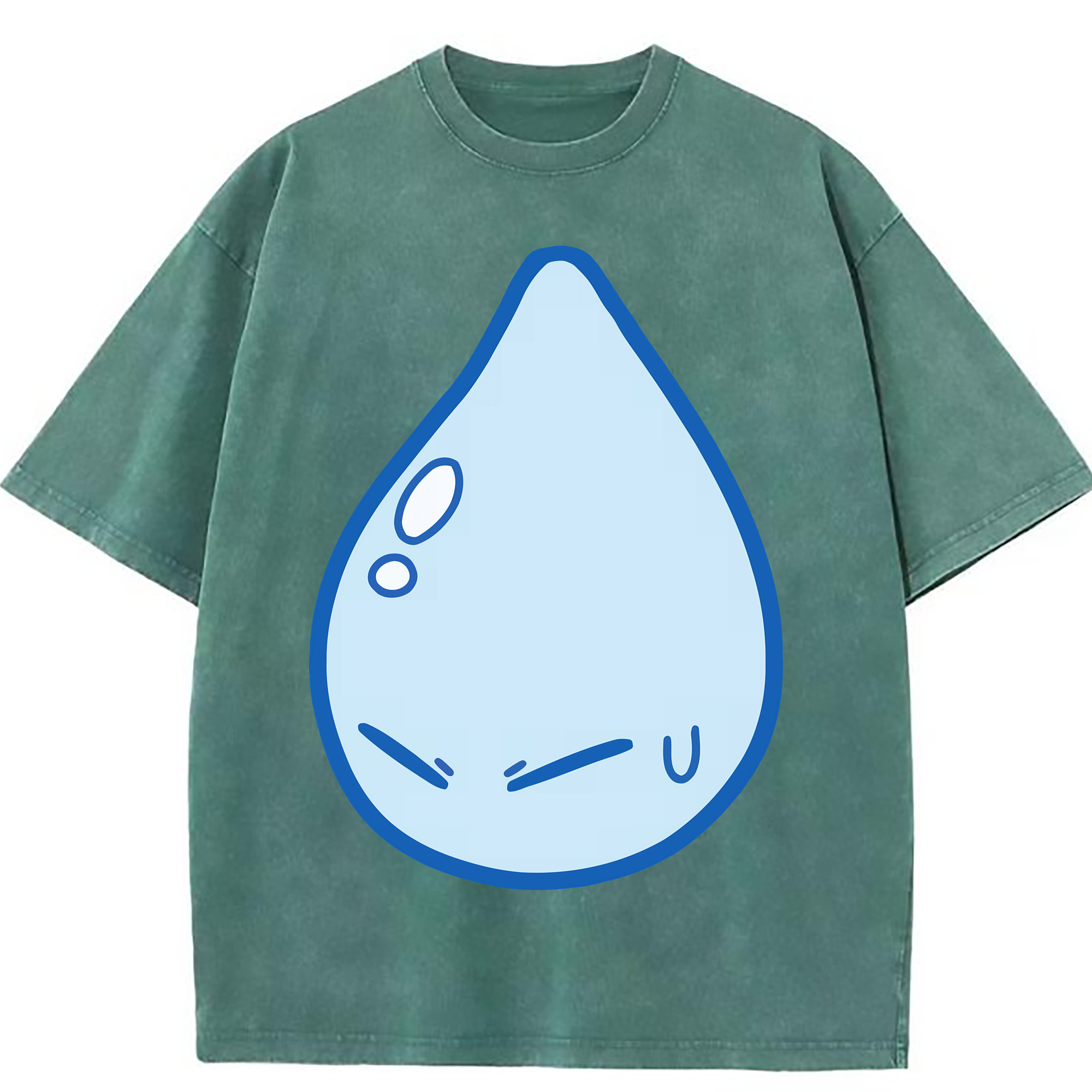 （画像用） 転スラ Regarding Reincarnated to Slime 綿100% ヴィンテージ風 半袖Tシャツ（フロントプリント）